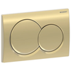 Alpha01 Actuator Plate for Dual Flush, Round - Brass