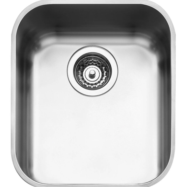 Alba Collection - Single Bowl Undermount Brushed Stainless Steel