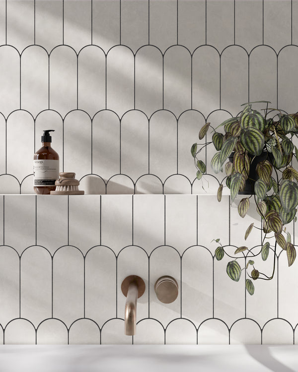 Alure Scale White 80X215mm Matt Ceramic (0.53Sqm/Box)