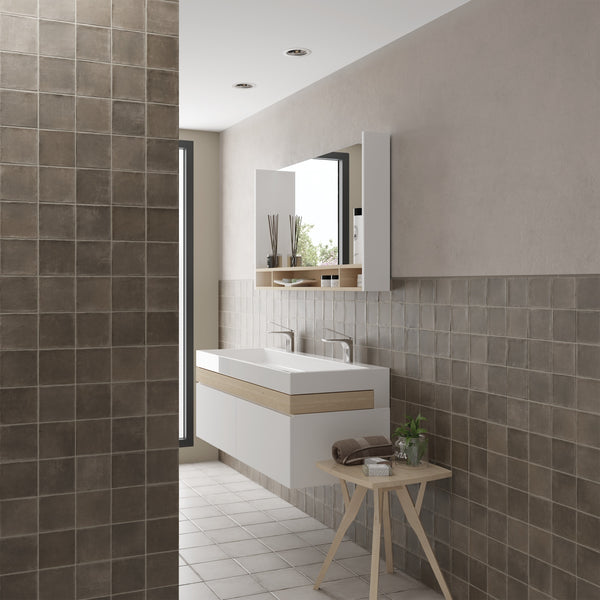 Argile Cuadrado Cacao 100x100x9mm Matt Glazed Porcelain (0.5sqm/box)