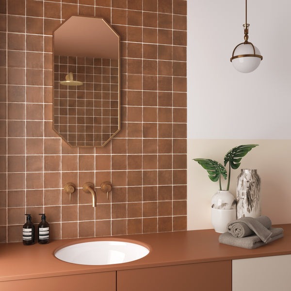 Argile Cuadrado Cotto Porcelain Matt Tile 100x100x9mm 0.60sqm/box)