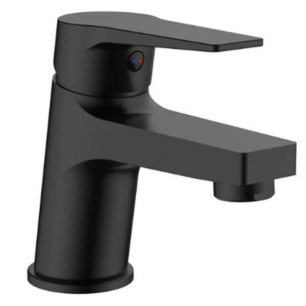 Aspera Short Basin Mixer Matt Black