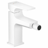 Hansgrohe Metropol Single Lever Bidet Mixer With Lever Handle And Push-Open Waste Set Matt White