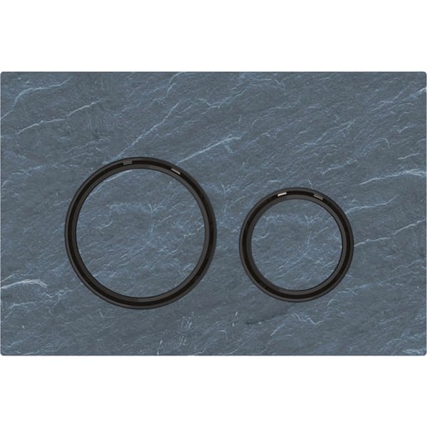 Sigma21 for dual flush, metal colour black chrome