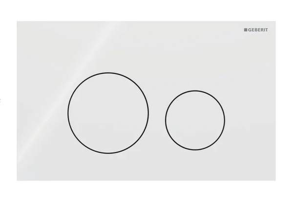 Sigma40 Actuator Plate for Dual Flush, Round - White