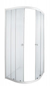 Shower Door Aqua Lux White Epoxy Cnr Entry 880x880x1850