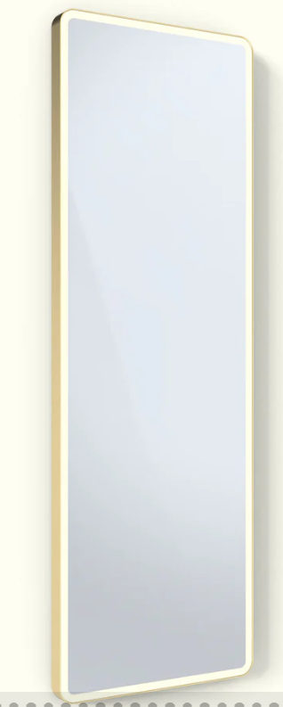 Lumena Soft Edge - 800 x 1500mm - Solid Brass Matte