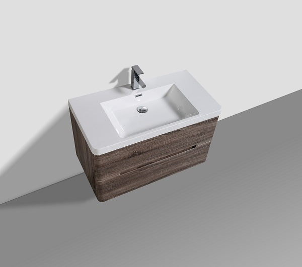 Venice 900 Silver Oak Double Draw Vanity Set