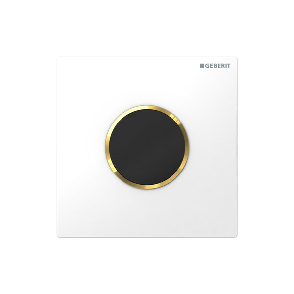 Urinal Elec.Act.10 BatteryOp. White/Gold