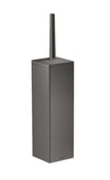 AX Univ.Rectang.toilet brushh.wall.Brushed Black Chrome