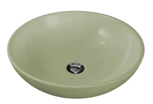 Decor Round Countertop Basin Sage Green 420x420x115mm