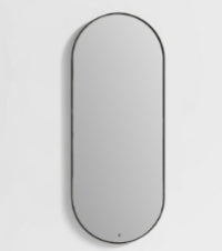 Lush Petite Mirror Black 1200x300x30mm