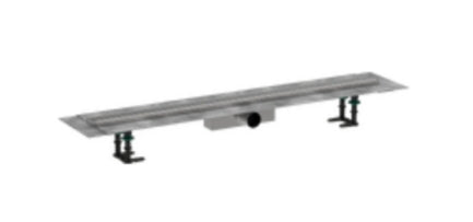 Hansgrohe Raindrain Compact Complete Set Shower Drain 1000 For Standard Installation Brushed Stainle