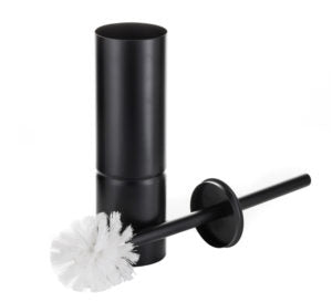 Slimline Black Toilet Brush - Wall Mounted