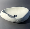 White Millstone Large Countertop Basin 560x400x150mm