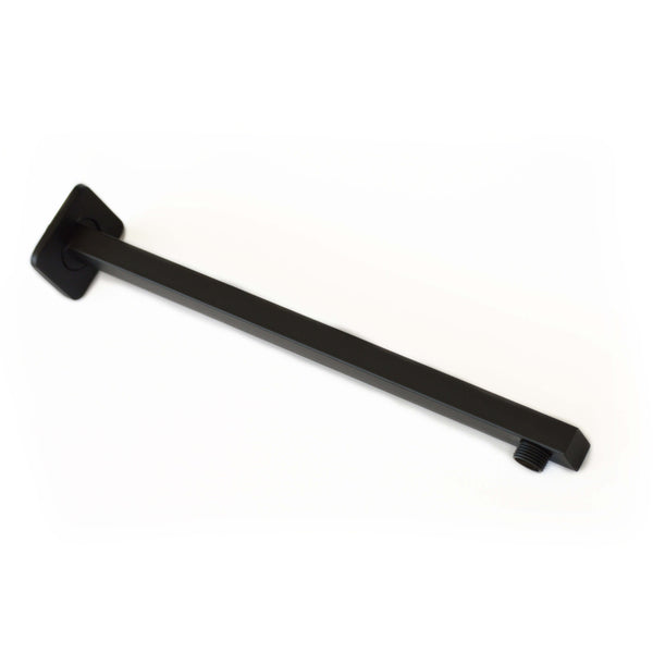 Shower Arm Square 400mm - Matt Black