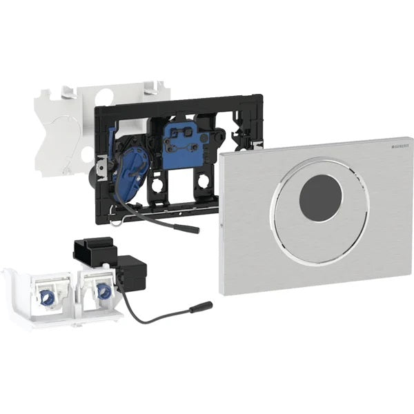 Sigma10 Actuator Plate Automatic Touchles Manual Brushed Stainless Steel