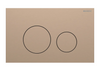 Sigma40 actuator plate for Dual Flush, Round - Red Gold