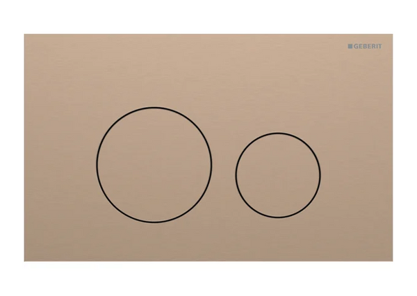 Sigma40 actuator plate for Dual Flush, Round - Red Gold