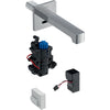 Washbasin tap Brenta, wall-mounted, mains operation, for concealed function box: bright chr