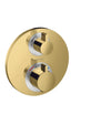 Hansgrohe Ecostat S Thermostat For Concealed Installation For 2 Functions Polished Gold Optic