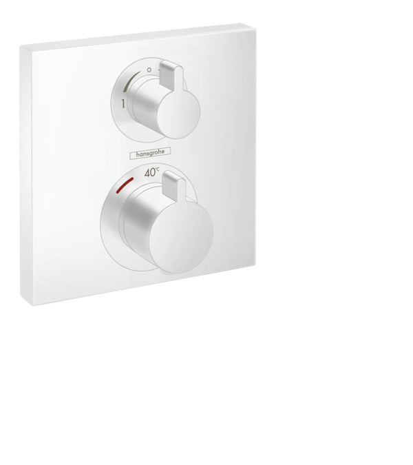 Hansgrohe Ecostat Square Thermostat For Concealed Installation For 2 Functions Matt White