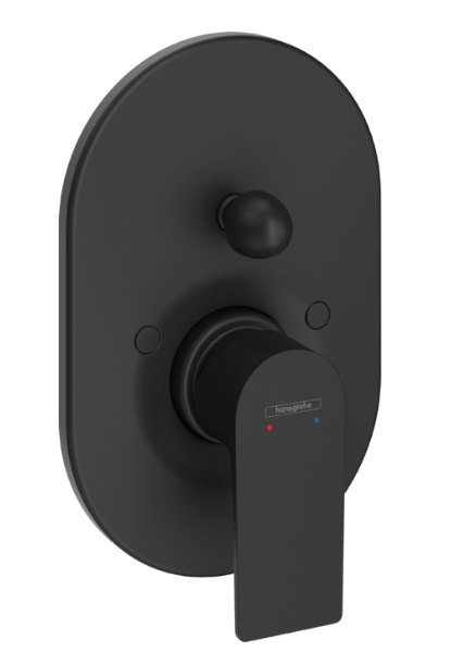 Hansgrohe Rebris E Single Lever Bath Mixer For Concealed Installation Matt Black