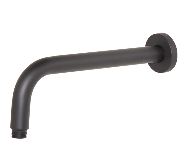 300mm Shower Arm Round Black