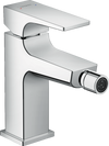 Hansgrohe Metropol Single Lever Bidet Mixer With Lever Handle And Push-Open Waste Set Chrome