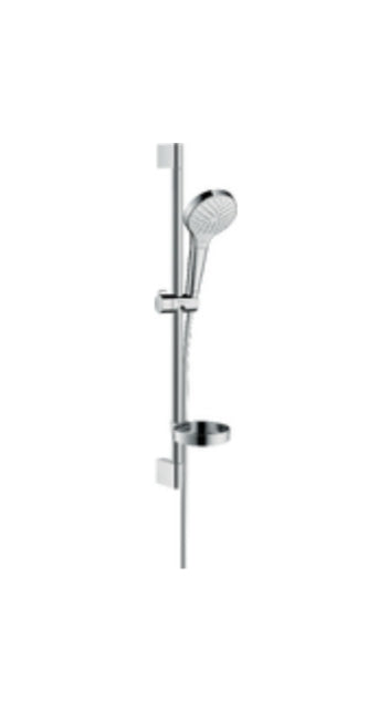 Hansgrohe Croma Select S Shower Set 110 Vario With Shower Bar 65 Cm And Soap Dish White/Chrome