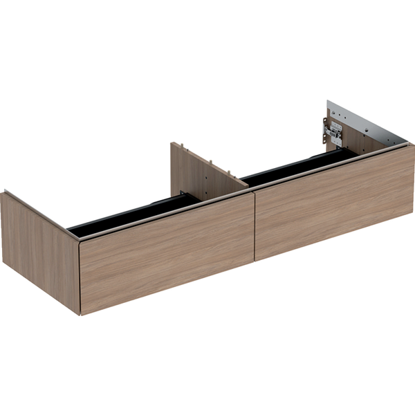 Geberit ONE Cabinet For Washbasin, With Two Drawers 135cmx26.6x47cm, oak wood-textured melamine