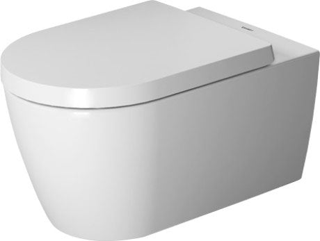 ME By Starck Wall-Mounted Toilet White/ White Satin Matte Rimless With Hygieneglaze