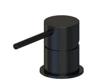 Round Deck Mounted Bath Mixer Black