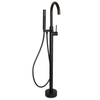 Lace Black RoundFree Standing Bath Mixer with H/S