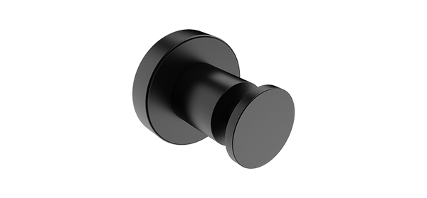 4610 Robe Hook Single - Matt Black
