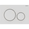 Sigma20 actuator plate for dual flush Plate and buttons: white matt coated