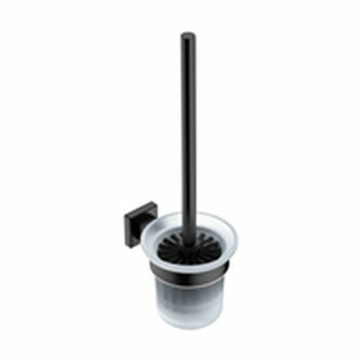 8538 Toilet Brush + Holder - Matt Black