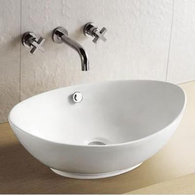 Pointed Oval CountertopBasin 580x380x155mm