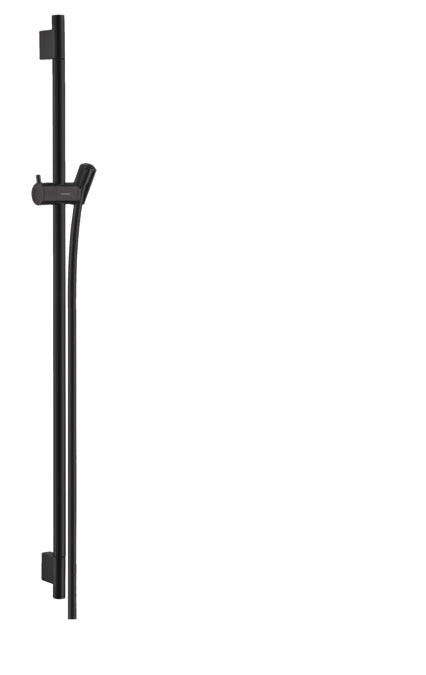 Hansgrohe Unica Shower Bar S Puro 90 Cm With Isiflex Shower Hose 160 Cm Matt Black