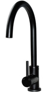 Round Kitchen Mixer Tap - Matte Black