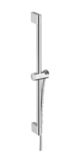 Hansgrohe Unica Shower Bar Pulsify S 65 Cm With Push Slider And Isiflex Shower Hose 160 Cm Chrome
