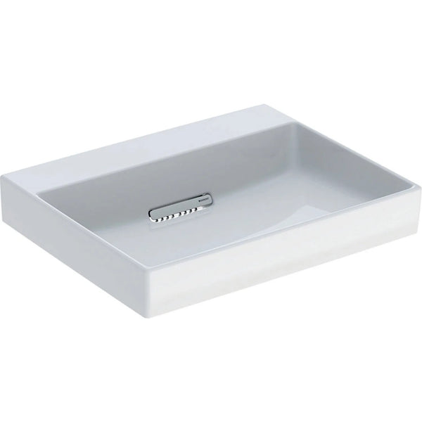 Geberit ONE Washbasin Horizontal Outlet 60x48cm KeraTect White Glossy White