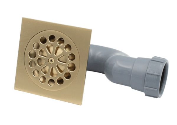 Gio Square Shower Trap - Brushed Gold