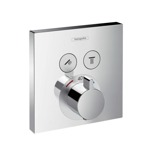 Hansgrohe Showerselect Thermostat For Concealed Installation For 2 Functions Chrome