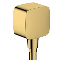 Hansgrohe Fixfit Wall Outlet With Non-Return Valve Polished Gold Optic