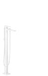 Hansgrohe Metropol Single Lever Bath Mixer Floor-Standing With Lever Handle Matt White