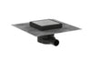 Hansgrohe Raindrain Point Complete Set Point Drain 150/150 Tileable Rear Cover Matt Black