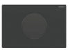 Actuator plate WC-ctrl IR batt Type 10 screwed rnd - Black
