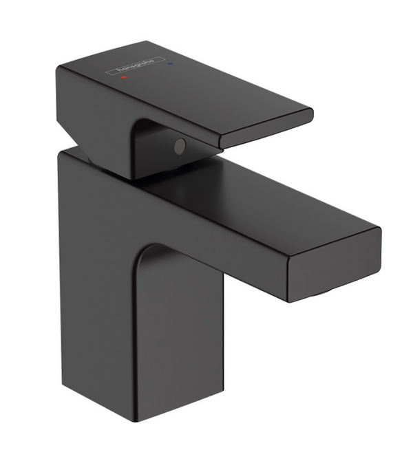 Vernis Shape Basin Mixer 70 without waste set Matt Black