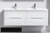 Venice 1500 Rustic Black Four Draw Vanity Set